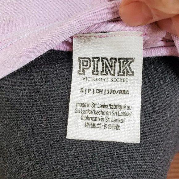VS PINK 2019 Campus Embroidered Logo Pocket Tie-Dye T-Shirt Size Small - Picture 3 of 14